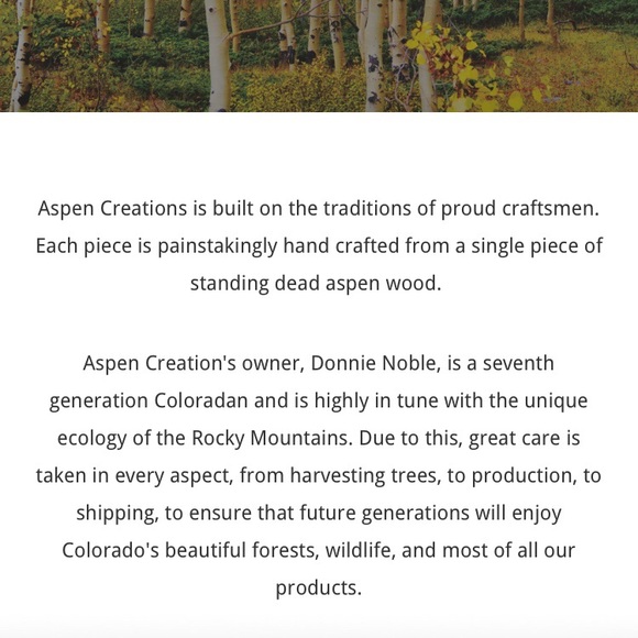 Aspen Wood Triple Candle Holder - Picture 8 of 8